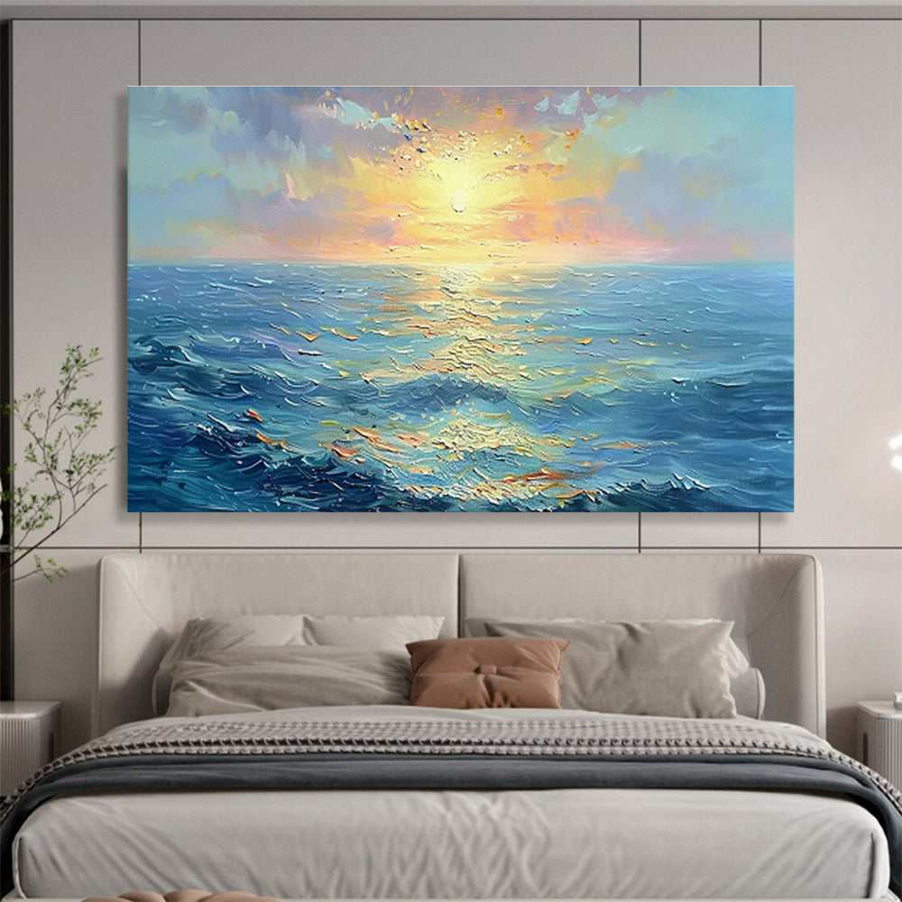 evening coastal gold canvas design 7